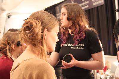 Backstage w/ Elizabeth Arden Red Door Spa at Emerson & Brandon Sun Fall 2013