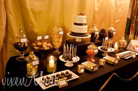 50th favors table customer birthday candy dessert buffet vixenmade parties anniversary 60th paperblog tables garland cakes mint th gift gatsby