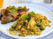 Vegan Breakfast Tofu Broccoli Scramble Home Fries
