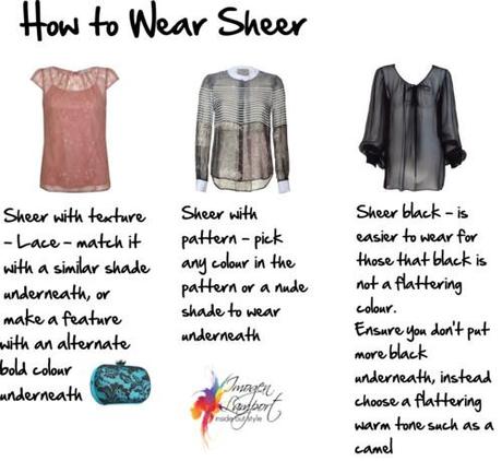 How to wear sheer