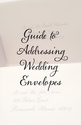 Guide for Addressing Wedding Envelopes