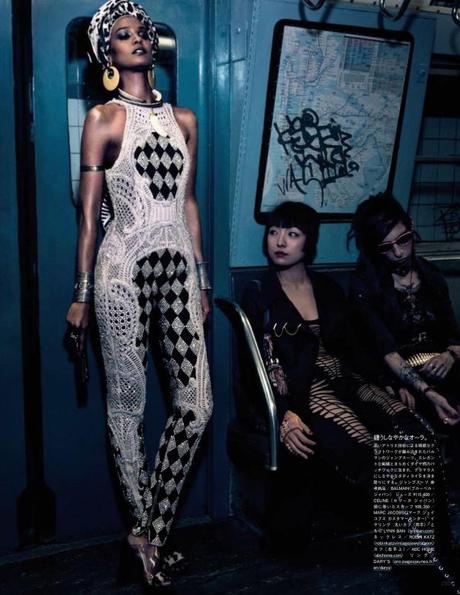 Liya Kebede and David Agbodji by Mikael Jansson for Vogue Japan April 2013 2
