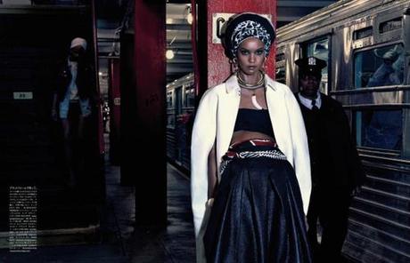 Liya Kebede & David Agbodji for Vogue Japan April 2013 in...