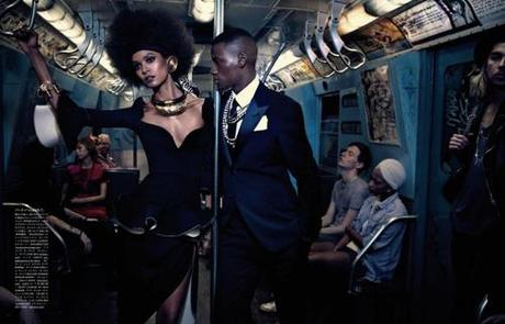 Liya Kebede & David Agbodji for Vogue Japan April 2013 in...