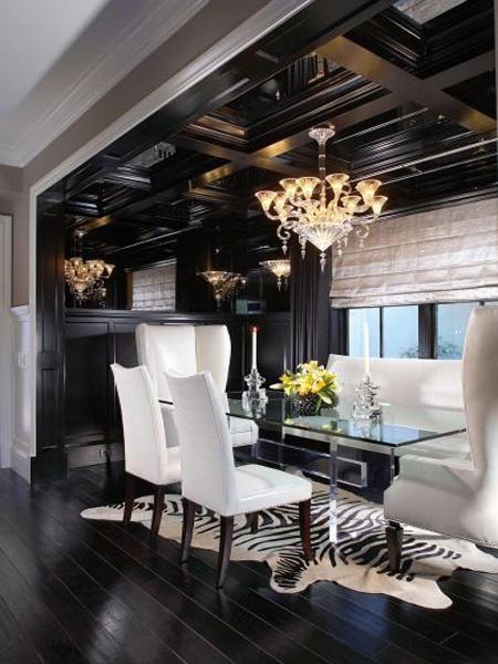 decor black and white rooms3 Be Bold and Daring: Decorate with Black and White HomeSpirations