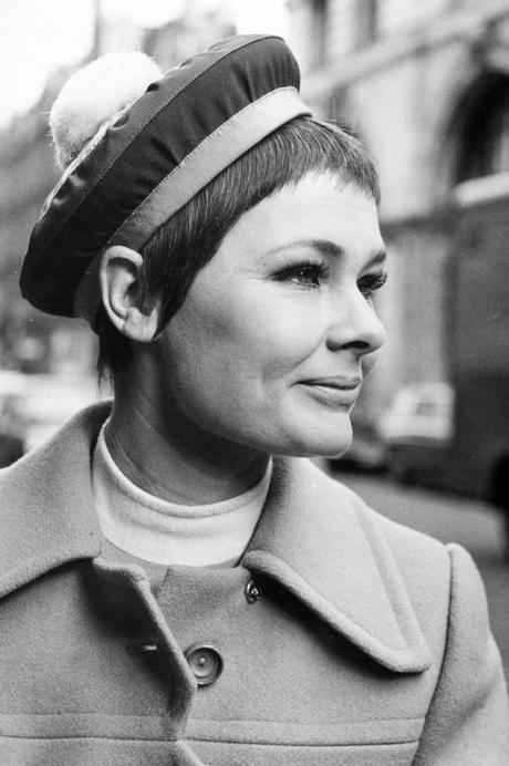 Personalities. Stage and Screen. pic: 27th February 1968. London. Award winning British actress Judi Dench (born 1934) one of the greatest actors of the post-war period, pictured wearing a fashionable Christian Dior designed beret.