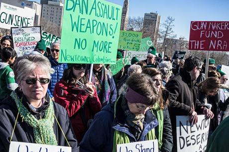 A march for gun control in Hartford, Connecticut on February 14. (Photoshop.com/Into_the_woods)