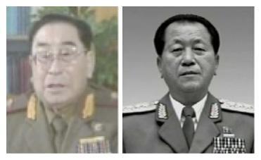 Previous Minister of People's Security Paek Hak Rim (L) and Ju Sang Son (R) (Photos: KCTV screengrab and KCNA)