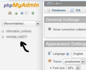 phpmyadmin database