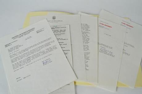 The psychology department histories vary in their form and depth. This file for Clark University contains only correspondence