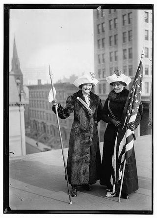 Women Leaders of the Suffrage Movement, Preparing for Walks onWalks on Washington, DC and Albany, NY