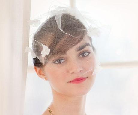 New Romantic Wedding Veil at FancieStrands