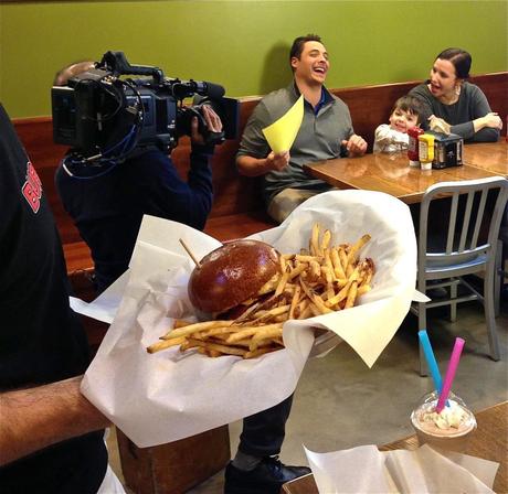 jeff mauro and family at burger boss