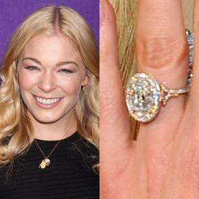 Leann Rimes Oval Engagement Ring