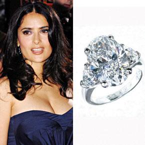 salmahayek Oval engagement ring