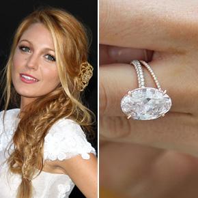 Blake Lively Oval Diamond Shapes