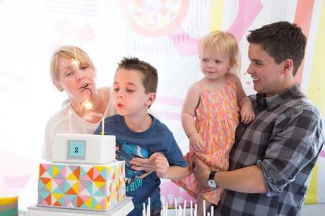 A Fabulous Bright Geometric Party for Amelie's 2nd Birthday by Carly