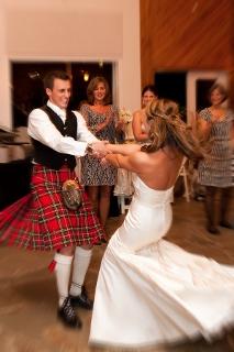 dancing at Scottish wedding