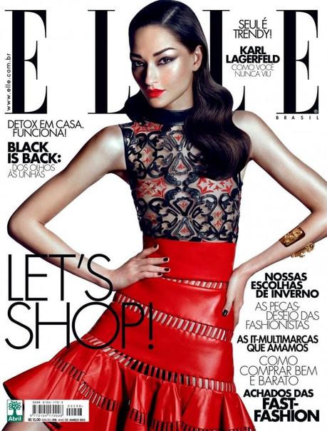 Cover- Bruna Tenório by Gui Paganini for Elle Brasil March 2013