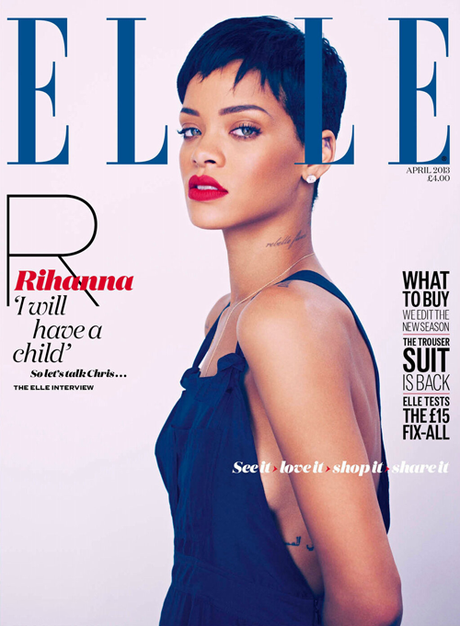 Rihanna for UK Elle April 2013 by Mariano Vivanco styled in...