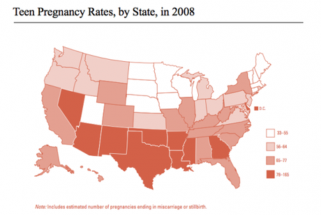 Teen Pregnancy Down (In Some States)