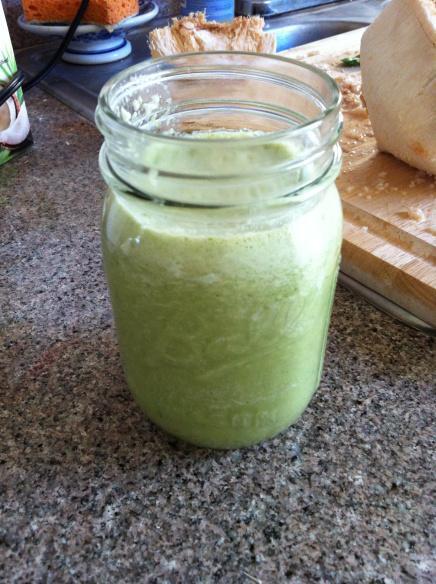 Green Coconut Smoothie Becauseitsgoodforyou.com