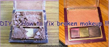DIY- How to fix broken eyeshadow, powder, blush