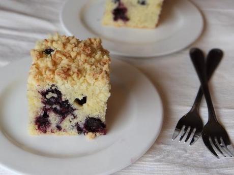 Blueberry Muffin Cake with Coconut Streusel