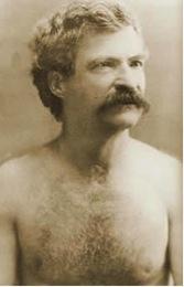 Shirtless Mark Twain