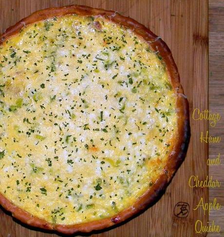 Cottage Ham and Cheddar Apple Quiche
