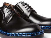 Feet Bound Chains: Simons Chain-Trimmed Leather Derby Shoes