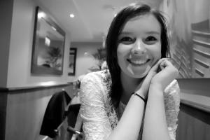 This is me in Camden costa taken by my boyfriend, Kieron! I like this photo, I look happy :) 