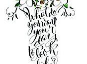 Free Calligraphy Floral Printables