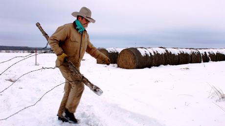 Kirk Sours says heavy snow creates extra work on his ranch, but he's thrilled that the pending melt will bring his otherwise dry pastures much-needed moisture.