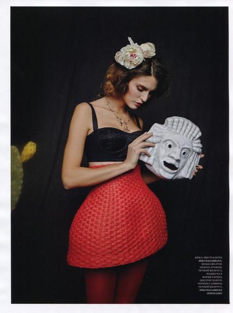 Bianca Balti by Natalia Alaverdian for Harper's Bazaar Russia March 2013