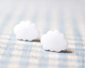 White Cloud earrings   (E046) - BeautySpot