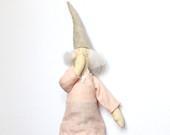 Sleepy angel - fabric toy - ready to ship - MiracleInspiration