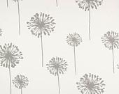 Drapes Two 50x90 Curtain Panels in the Dandelion Storm Grey White Collection - CanvasCarnival