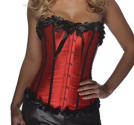 Lovely Red Rose Taffeta Style Corset