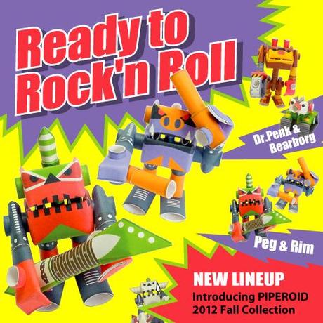 Piperoids unique paper craft robot toys - Original paper toy kits for the office