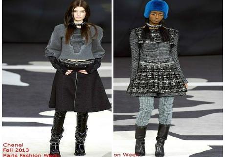 Chanel Fall 2013 : #ParisFashionWeek ....are we following what's trending ?