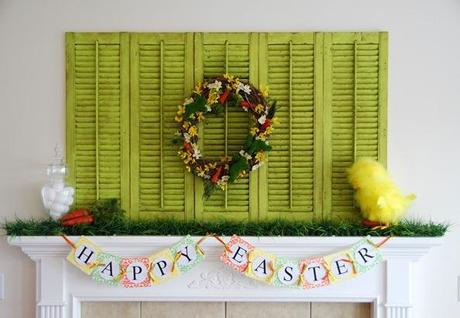 easter mantel