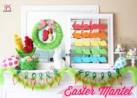 Easter Mantel Decorations :: PositivelySplendid.com