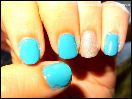 On my nails today #4 Turquoise