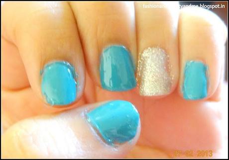 On my nails today #4 Turquoise