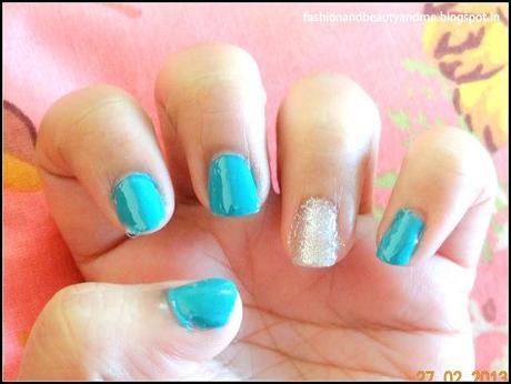 On my nails today #4 Turquoise