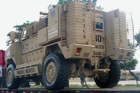 DHS armored vehicle