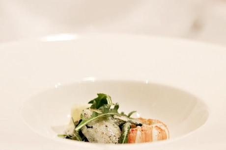 Caesar salad with arugula & langoustine #67