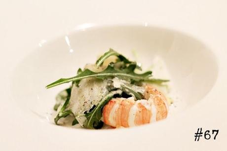 Caesar salad with arugula & langoustine #67