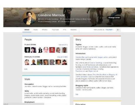New Google+ profiles